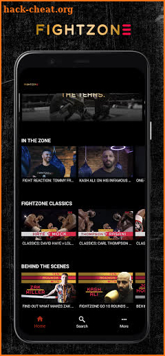 Fightzone TV screenshot