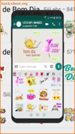 Figurinhas de Bom Dia e Boa Noite- WAStickerApps screenshot