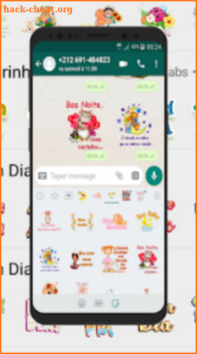 Figurinhas de Bom Dia e Boa Noite- WAStickerApps screenshot