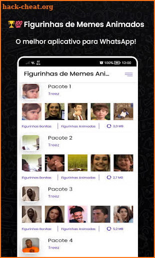 Figurinhas de memes animados screenshot