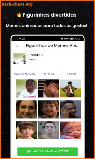 Figurinhas de memes animados screenshot