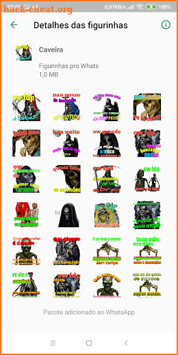 Figurinhas Meme da Caveira - WhatsApp Stickers screenshot