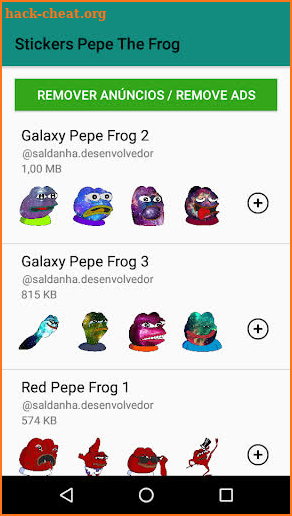 Figurinhas Pepe the Frog -  Stickers WastickerApps screenshot