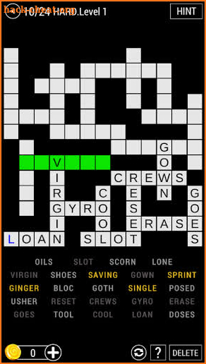 Fill-In Crosswords : Amazing Puzzle screenshot