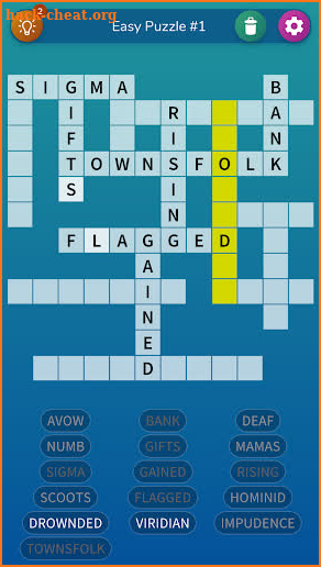 Fill-in Crosswords: Unlimited puzzles screenshot