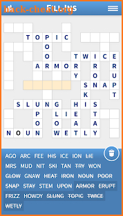 Fill-Ins · Word Fit Puzzles screenshot