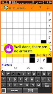 Fill it ins crosswords puzzles screenshot