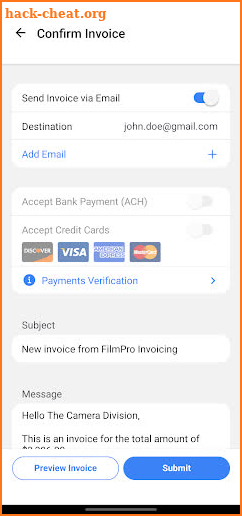 FilmPro: Film & TV Invoicing screenshot
