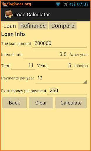 Financial Calculators screenshot