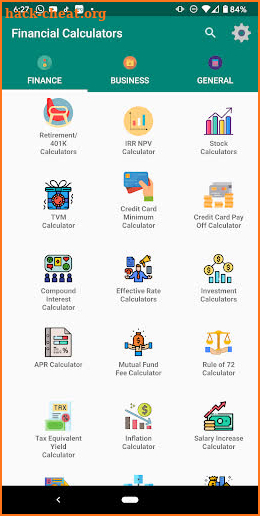 Financial Calculators screenshot