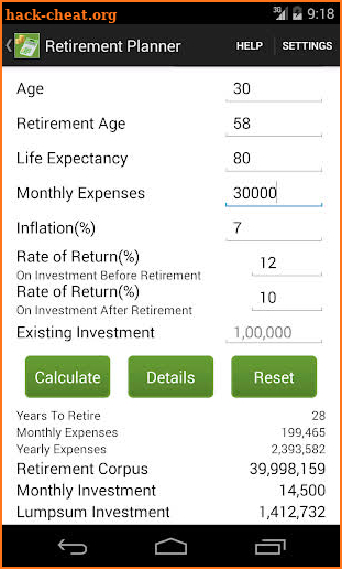 Financial Planner screenshot