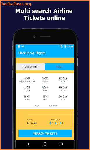 Find Cheap Flights screenshot