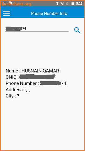 Find Phone Number Info (Pakistan) screenshot