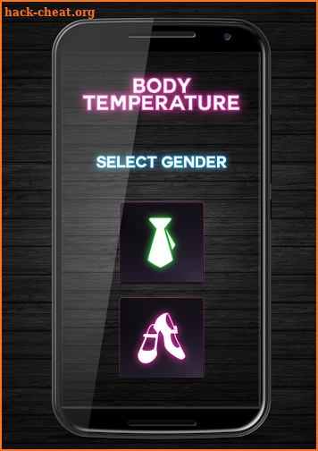 Finger Body Temperature Info screenshot