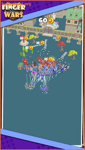 Finger Wars- Tap and Merge your troops! screenshot