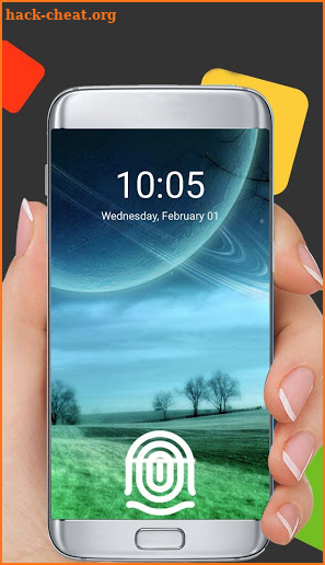 Fingerprint lock plus prank screenshot