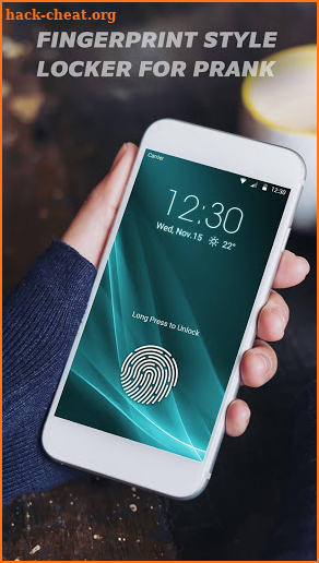 Fingerprint lock screen for prank screenshot