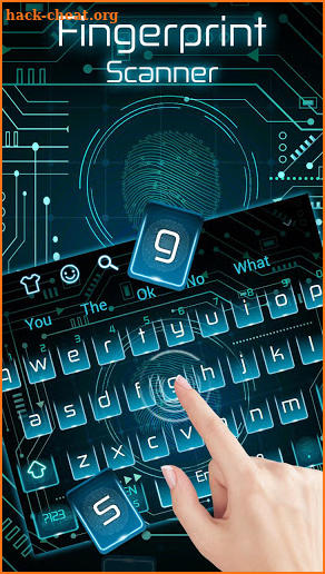 Fingerprint Scanner Keyboard Theme screenshot