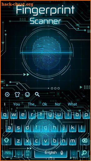 Fingerprint Scanner Keyboard Theme screenshot