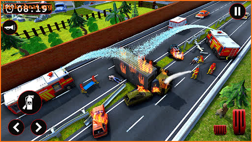 Fire Engine Sim firetruck Game screenshot