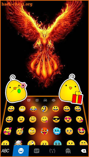 Fire Phoenix Keyboard Background screenshot