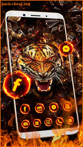 Fire Tiger Launcher Theme Live HD Wallpapers screenshot