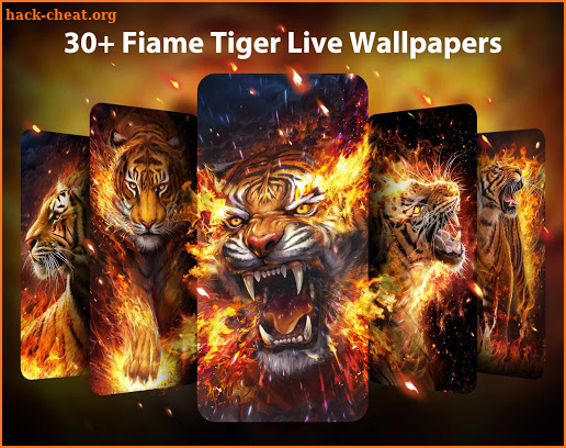 Fire Tiger Live Wallpaper Themes screenshot