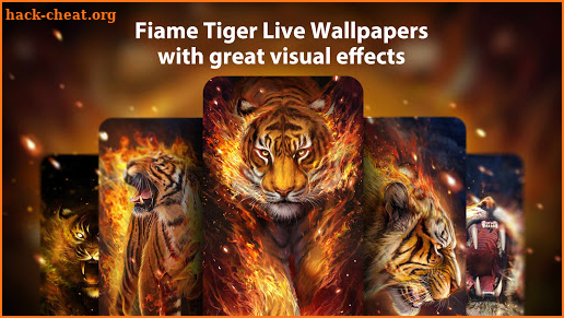 Fire Tiger Live Wallpaper Themes screenshot