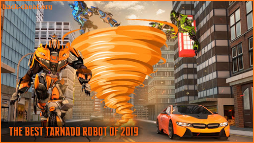 Fire Tornado Robot Transforming Game screenshot