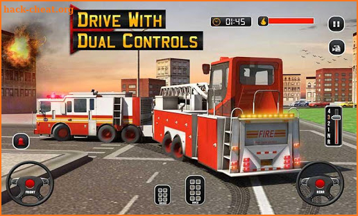 Fire Truck Driving School: 911 Emergency Response screenshot