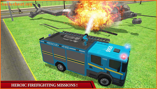 Fire Truck Simulator: Emergency Rescue Code 3D screenshot