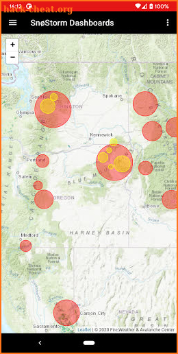 Fire, Weather & Avalanche Center (FWAC) screenshot