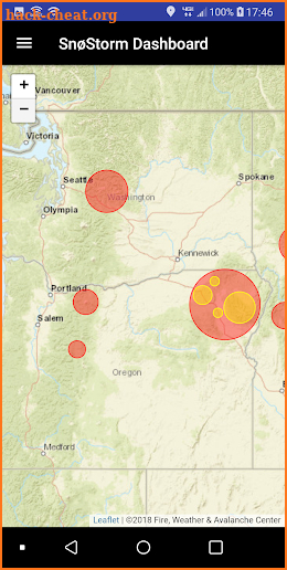 Fire, Weather & Avalanche Center (FWAC) screenshot