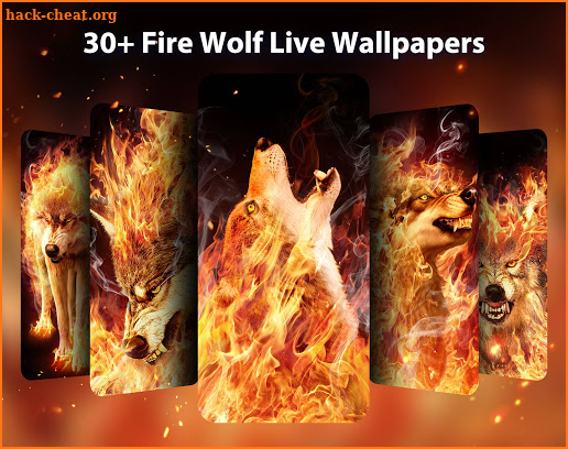 Fire Wolf Live Wallpaper & Launcher Themes screenshot