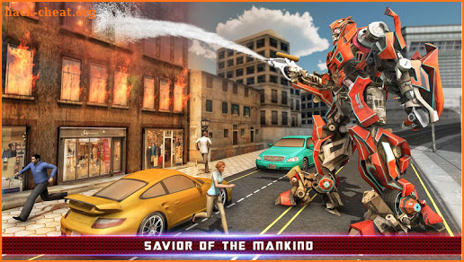 Firefighter Robot Transform Fire Truck Robot Games screenshot