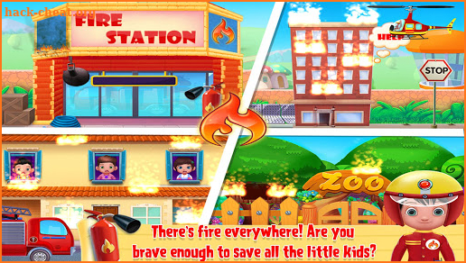 Firefighters City Fire Rescue * Fun Kids Games screenshot