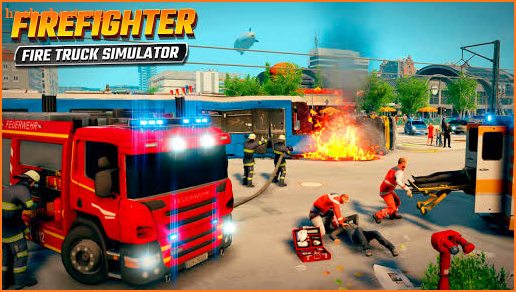 Firefighters Rescue Simulator: Fire truck driving screenshot