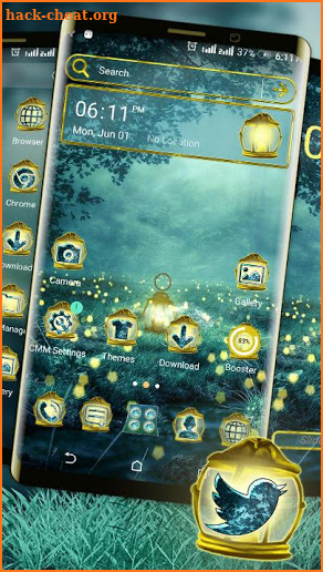 Fireflies Light Lamp Launcher Theme screenshot