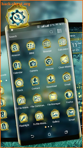 Fireflies Light Lamp Launcher Theme screenshot