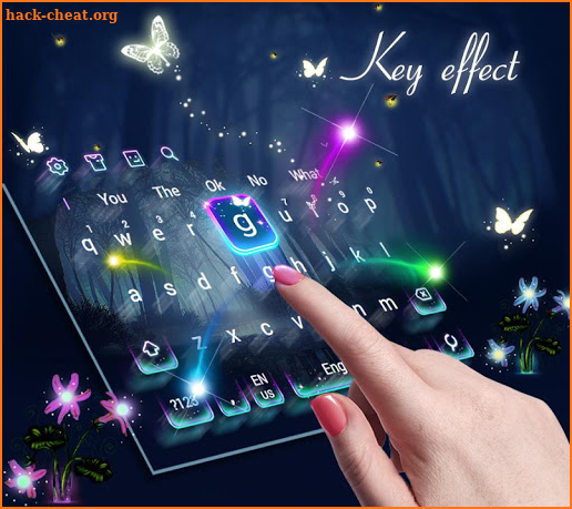 Fireflies Parallax Keyboard screenshot