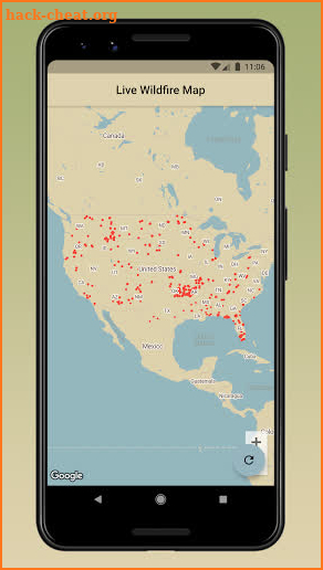 Firemap - Live Wildfire Coverage screenshot