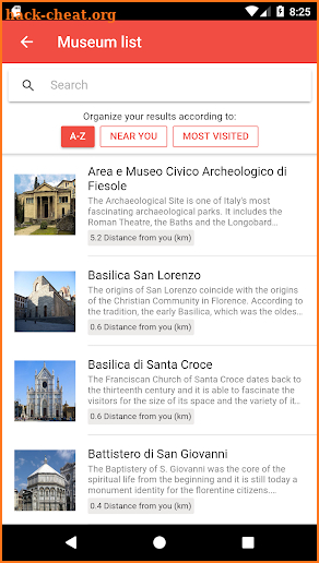 Firenzecard app screenshot