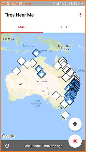 Fires Near Me Australia screenshot