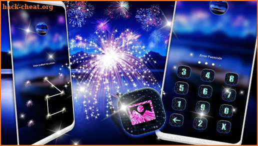 Fireworks Celebration Launcher Theme screenshot