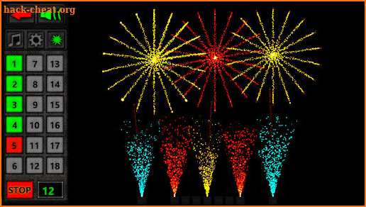 Fireworks simulator of fireworks. screenshot