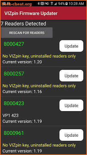 Firmware Updater by VIZpin screenshot