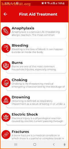 First Aid screenshot