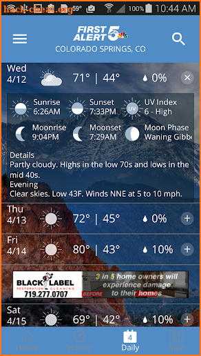 First Alert 5 Weather App screenshot