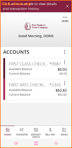 First Bankers Trust Company NA screenshot