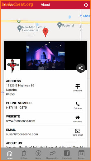 First Baptist Church Neosho screenshot